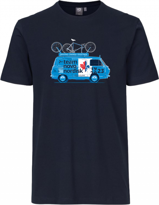 ID - Tnn Country T-Shirt Men - TNN CANADA QUEBEC BUS - Marine