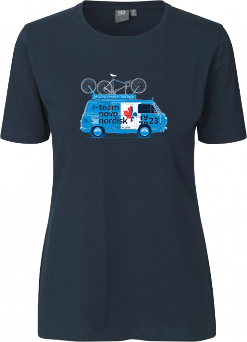 ID - Tnn Country T-Shirt Women - TNN BUS CANADA QUEBEC - Marine