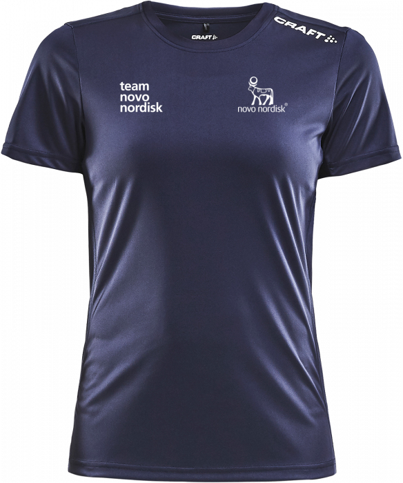 Navy New Women's Craft Team Novo Nordisk In-The-Zone Tee Shirt size Large 