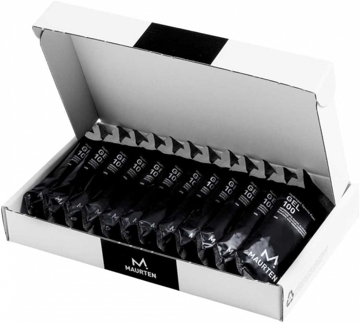 Maurten - Gel 100 - 12 Pcs Box - Wit & zwart