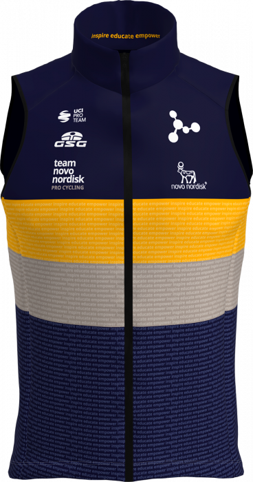 GSG - Tnn Windproof Vest 2022 - Bleu marine & yellow