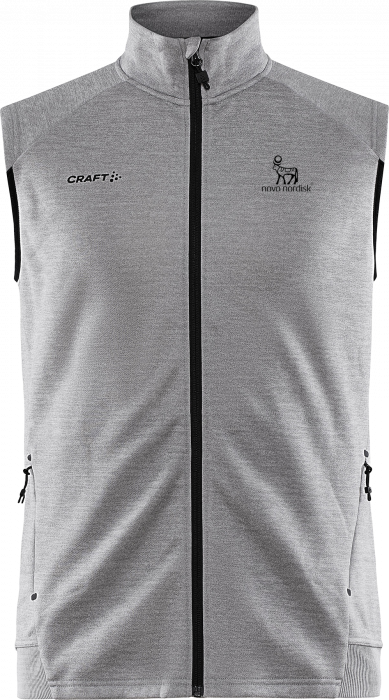 Craft - Tnn Vest With Zipper Men - Melange grijs