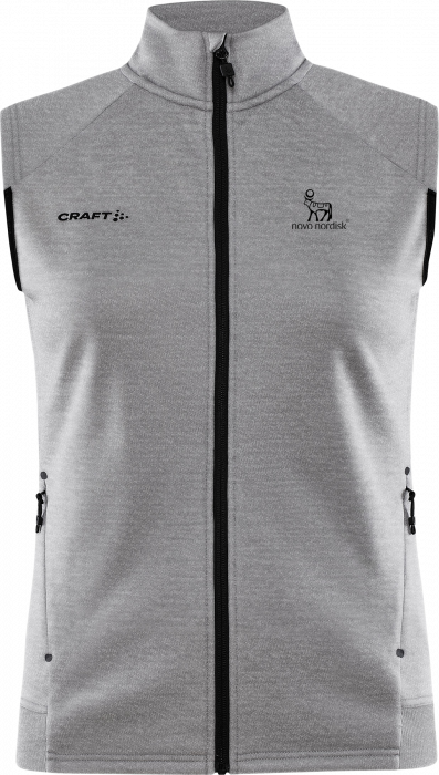 Craft - Tnn Vest With Zipper Women - Szary melanżowy