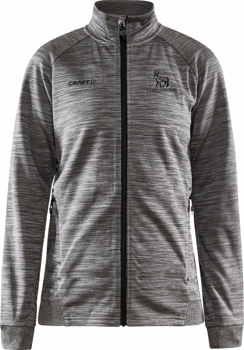 Craft - Tnn Zip Sweatshirt Woman - Dark Grey Melange